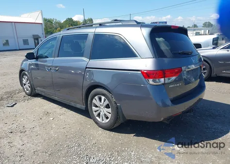 2014 Honda Odyssey Ex-L from USA, damaged, VIN 5FNRL5H68EB135577